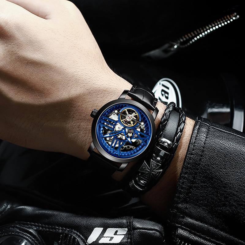 AILANG Neue Uhr Herren Automatische Mechanische Uhr Hohle Herren Vollautomatische Herrenuhr Wasserdicht