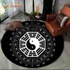 3D Chinese Tai Chi Bagua Yin Yang Round Area Rug,Carpet Rug for Living Room Bedroom Sofa Playroom Decor,kids Non-slip Floor Mat