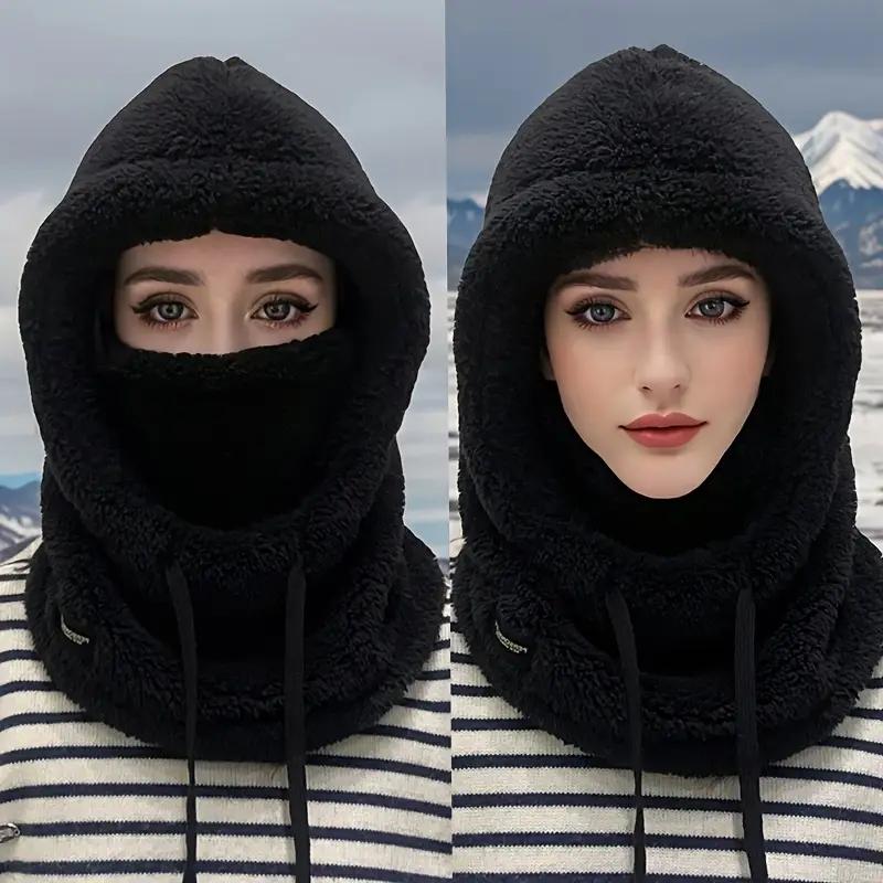 Winter Warme Sturmhaube Thermisch Winddicht Skihaube Motorrad Gesichtsbedeckung Polar Fleece Verstellbare Radsport Halswärmer Vollgesichtsmaske