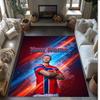 Erling Haaland Printed Crystal Velvet Rug Non‑Slip Crystal Velvet Carpet For Sofa Bedroom Indoor Home Decoration