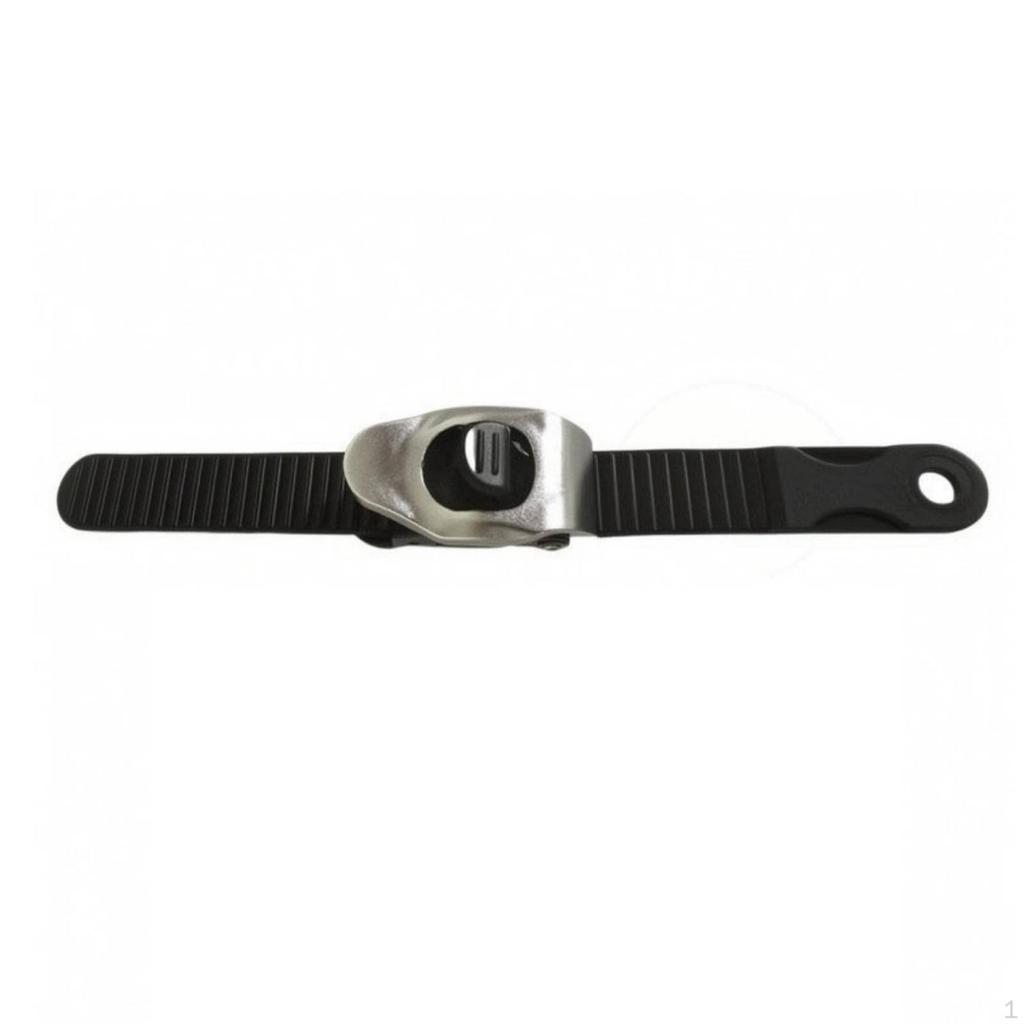Skate Buckle Strap Black Inline Replacement Silver Electroplated Nylon Fastening