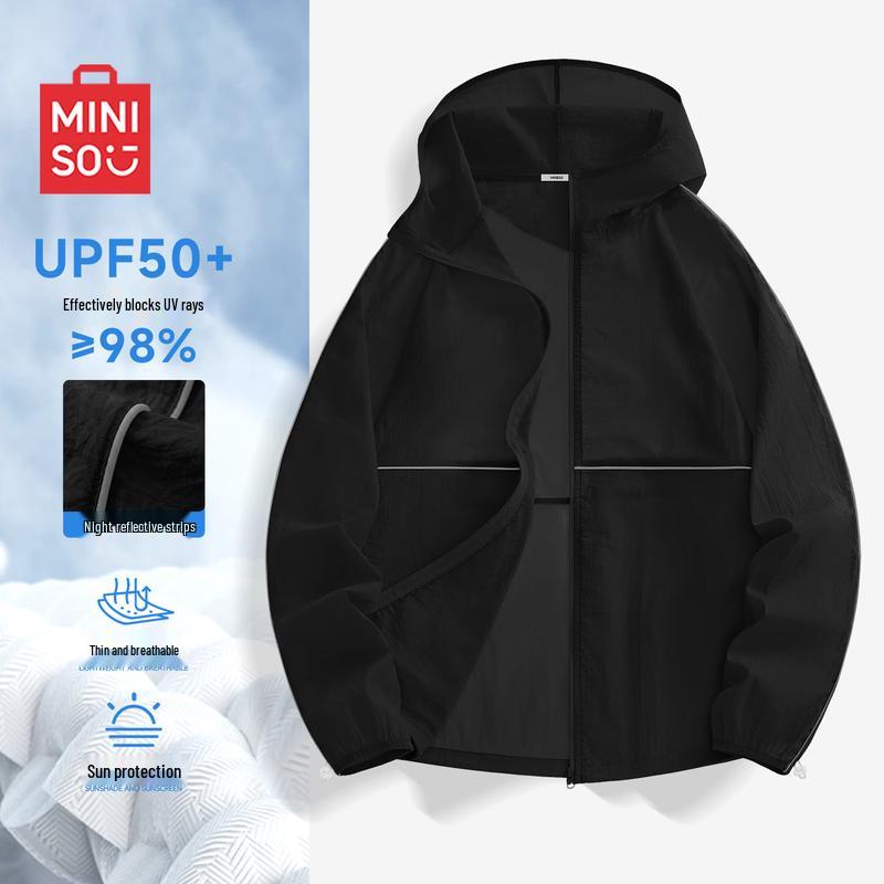 MINISO Men's Summer Thin Hooded UV Protection Jacket
