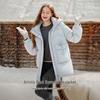 Xiangying New Chinese Style Hooded Down Jacket for Women