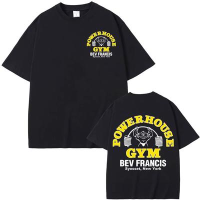 Powerhouse Gym Grafik T-Shirts Olympia Fitness Übung Kurzarm T-Shirts Herren Damen Mode Lässig 100% Baumwolle T-Shirt Tops