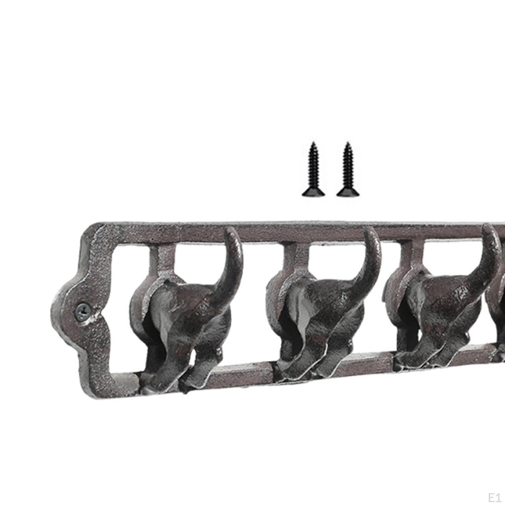Dog Tail Wall Hook Decorative Rustic for Hanging Decor Coat Rack Hat Hooks Home Bedroom