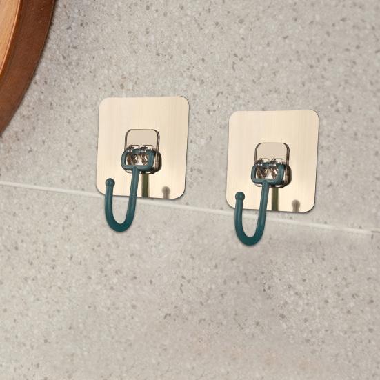 5Pcs Organisation Kunststoff Nützliche Selbstklebende Mehrzweck Lagerung Klebrige Haken Hängen Haken