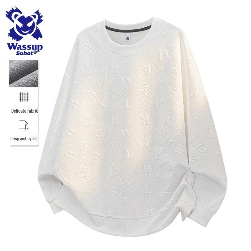 Wassup Sohot Men's Casual Pullover Sweatshirt