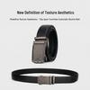 Men's Genuine Leather Business Belt with Automatic Buckle