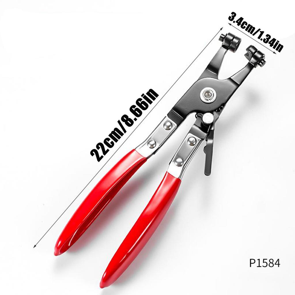 Wire Long Reach Hose Clamp Pliers Set Fuel Oil Water Hose Auto Tools,Hose Clamp Pliers for Fuel Oil & Water Hoses,Red