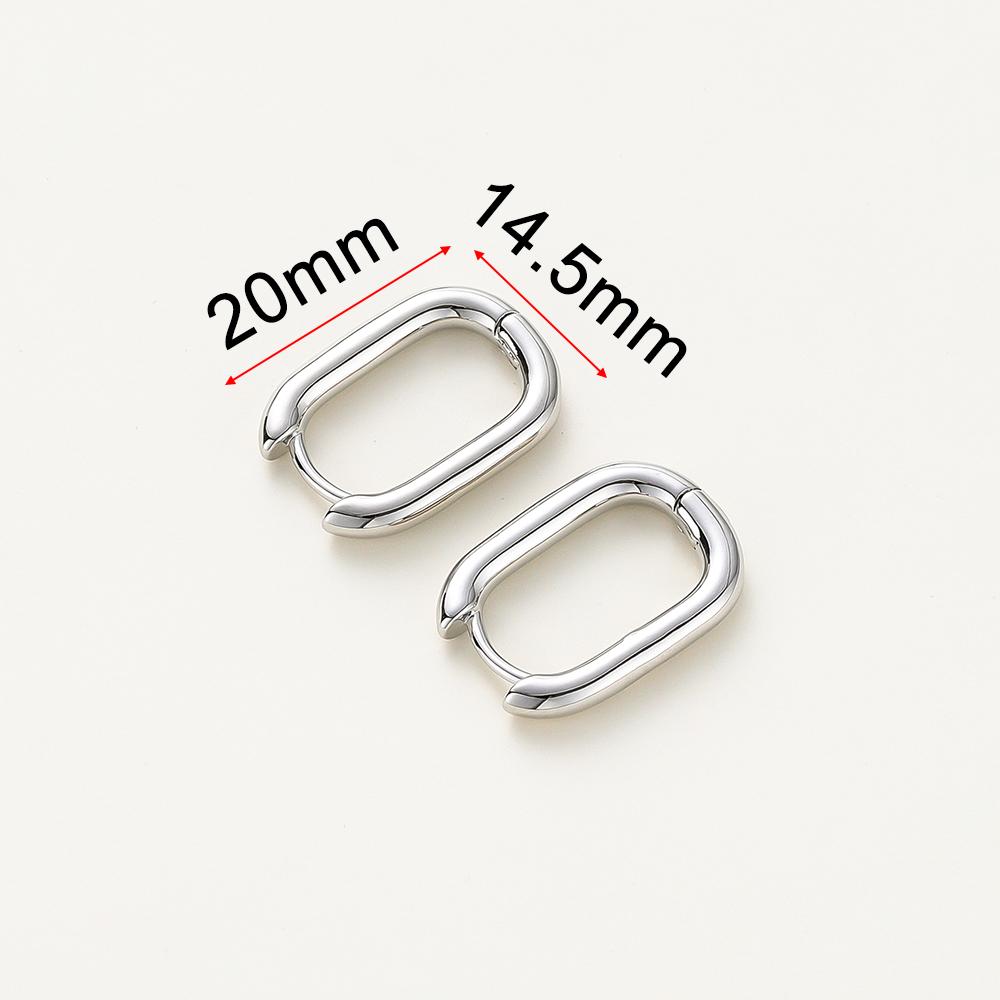 14K 18K Gold Plated Round Circle Gold Plated Hoop Earrings For Women Korean Fashion Ring Earrings Jewelry Accessories