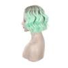 Wig Women New European American Wigs Gradient Green Curly Hair Chemical Fiber Headgear