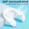 New Mini Neck Mounted Fan Portable Bladeless Neck Rechargeable Air Cooler 3 Speed Mini Summer Sports Fan Outdoor USB Charging