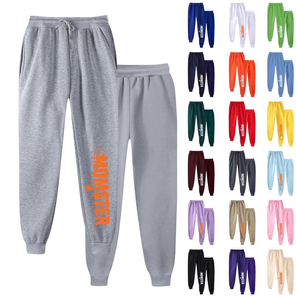 Ladies' Printed Unisex Casual Pocket Drawstring  Pants