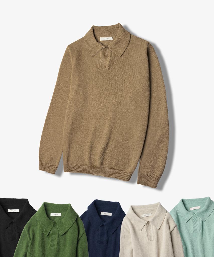 HALBKREIS LAYOUT T20026 Boucle Collar Knit_6 Color