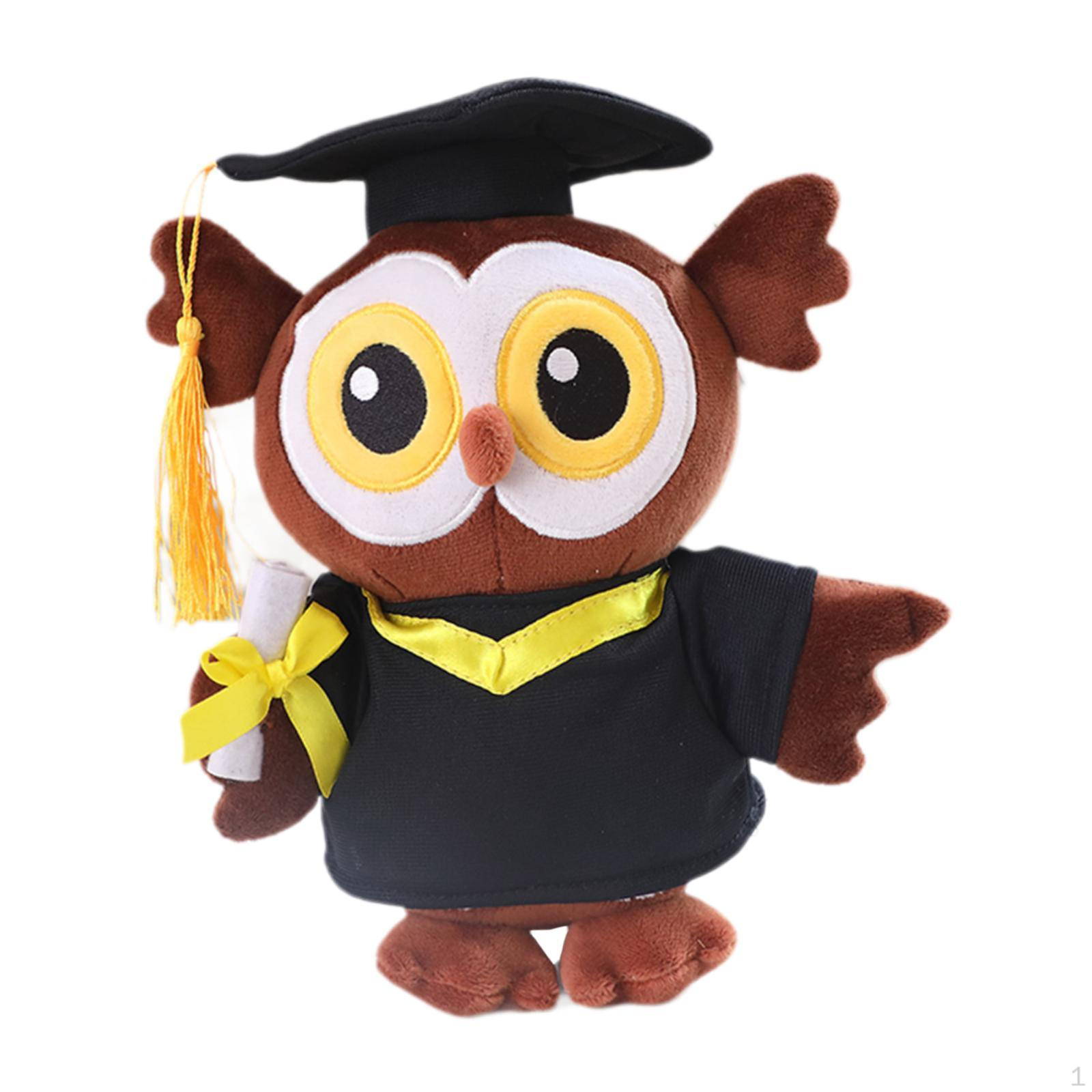 

Праздничная плюшевая фигурка совы с выпускным нарядом owl smile