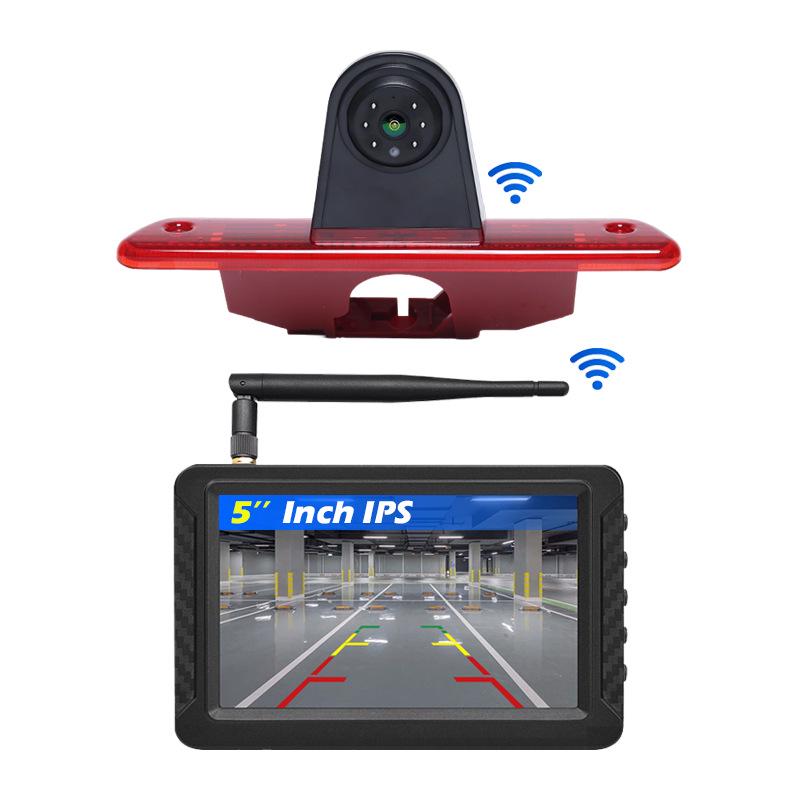 

Compatible with 2007-2016 FIAT Toyota: Wireless WiFi Brake Light Reversing Camera Kit with 5-inch Display.