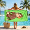 Curious George Fashion Beach Towel: Ideal for Summer Adventures Soft, absorbent and quick drying suitable for swimming and bathing