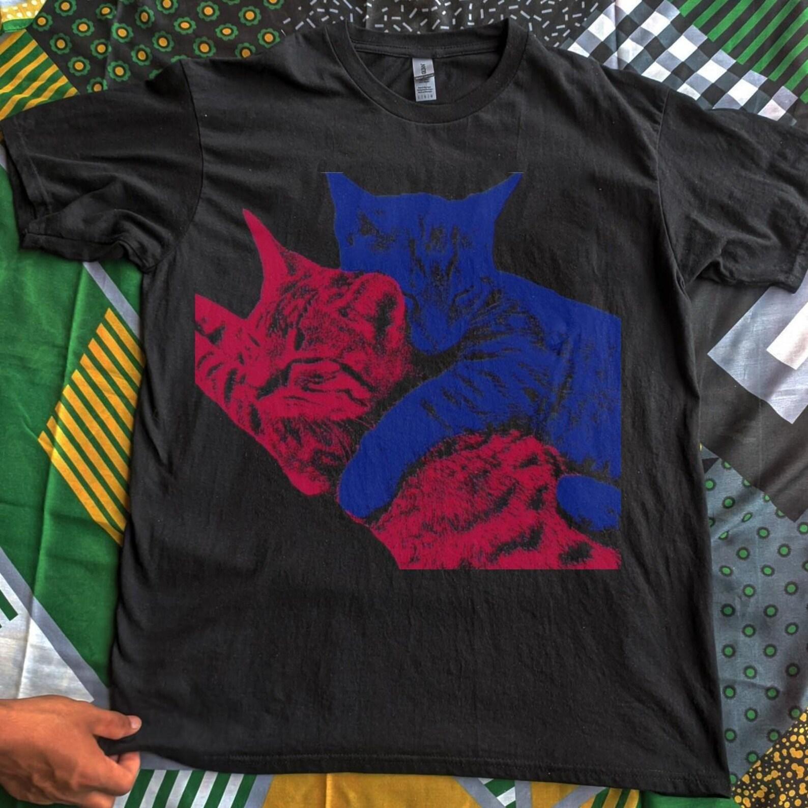 Cat Band T-Shirt, Unisex Cotton Alt Rock Tee unisex 4XL