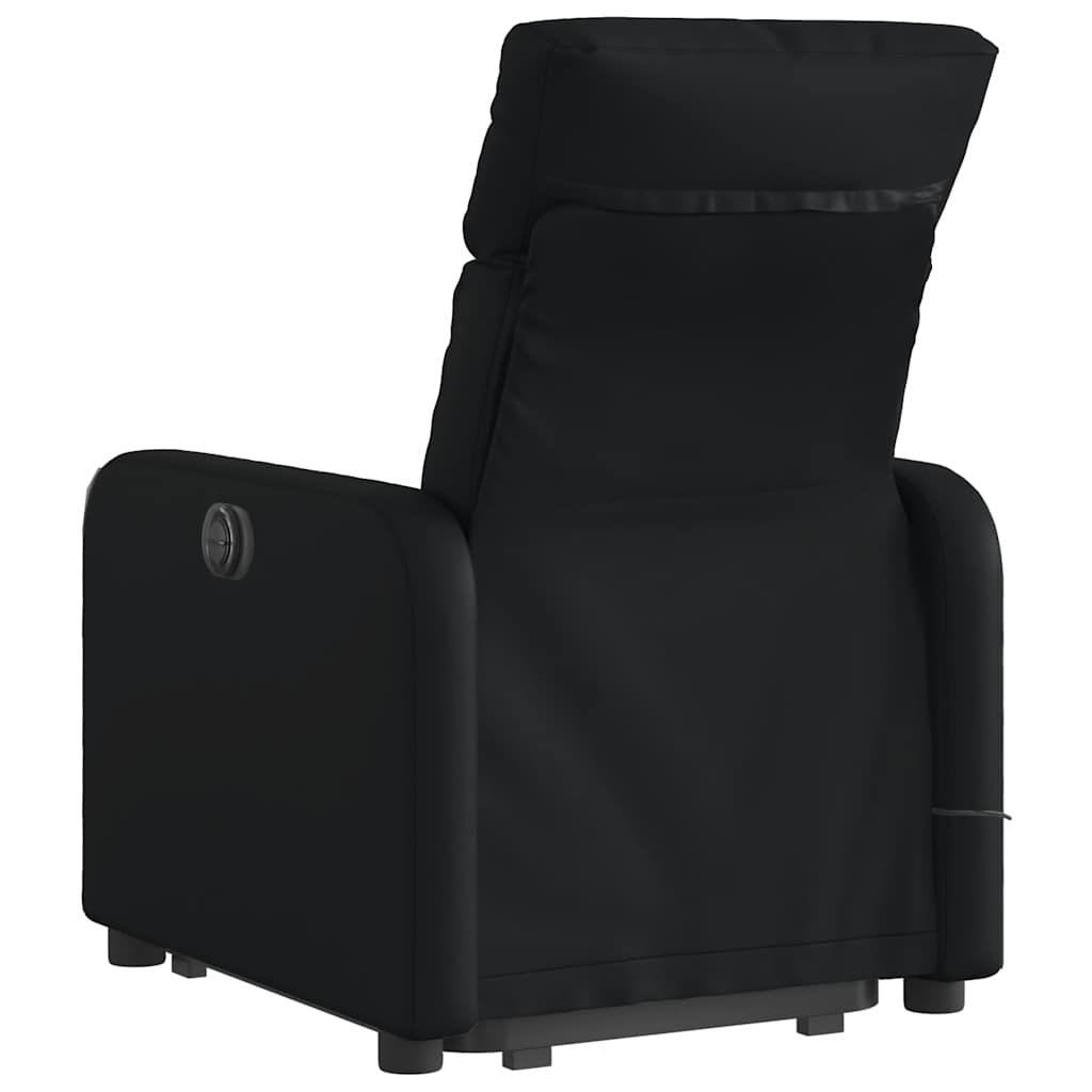 Vidaxl Reclining Lift Chair with Massage, Electric, Black
