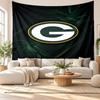 Green Bay Packers Wall Tapestry, Soft Fabric Wall Hanging, Decorative Backdrop For Bedroom Home Wall Art