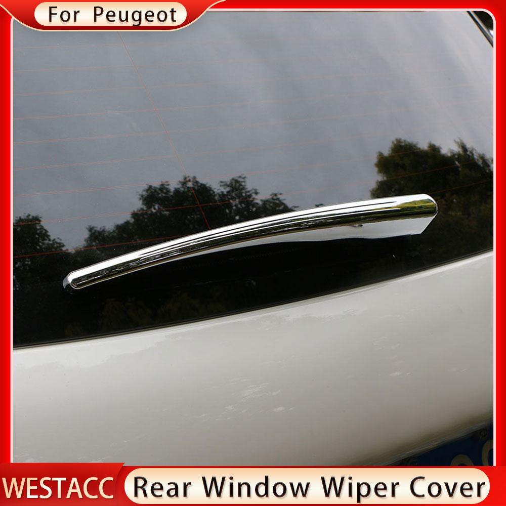 ABS cromat autocolant capac lame ștergătoare de parbriz din spate pentru Peugeot 2008 2014 2015 2016 2017 2018