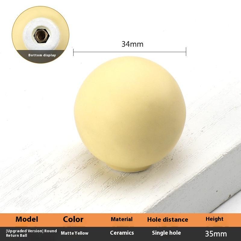 Keramik Schrankgriffe im nordischen Stil für Kinderzimmer, Macaron-farbenfrohe runde Schubladenknöpfe und -griffe, Möbelgriffe für Kinder