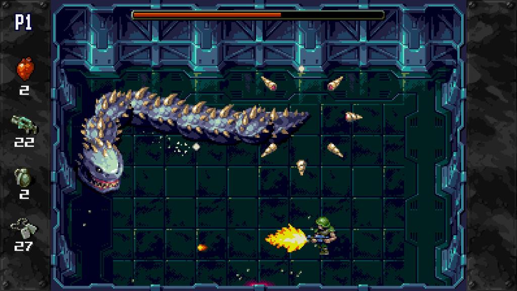 Xeno Crisis for PlayStation 5 - North American Version / 16-Bit Pixel Arena Shooter Video Game