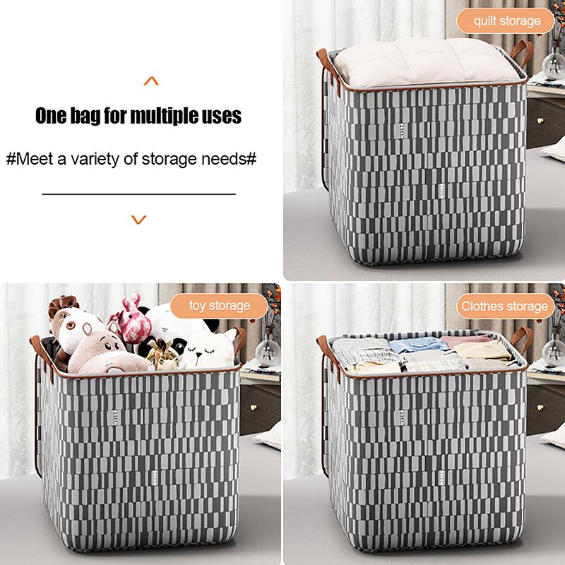 Large Capacity Storage Bag Foldable Waterproof Material Pouch Organizer Moving Luggage Bag Used To Store Daily Necessities