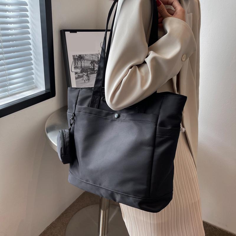 Nylon Women'S Bag Large Capacity Multifunction Waterproof Tote Student Shoulder Bag Travel Handbag Shopping