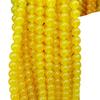 Golden Yellow Chalcedony Round Beads for DIY Jewelry - Loose Components for Accessories