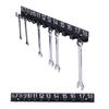 1pc Black Metal Wrench Arrangement - Stylish Wall Mounted Storage Rack for Wrenches, Screws and Bolts