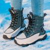 Women's winter fur one thickened padded waterproof cozy warm cold lightweight hiking waterproof non-slip thick-soled snow boots