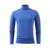 T-shirt da uomo a collo alto a maniche lunghe Sottile Monocolore Base Sottogiacca da uomo