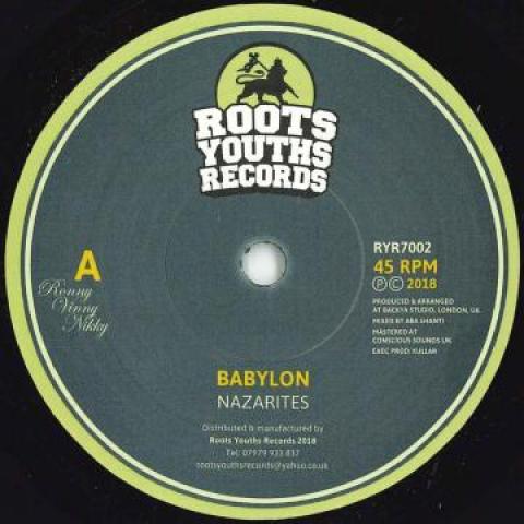 

7inch Record NAZARITES - Babylon / Dubwise RYR7002 Roots Youths Re 2018 UK Reggae, Ska & Dub Used