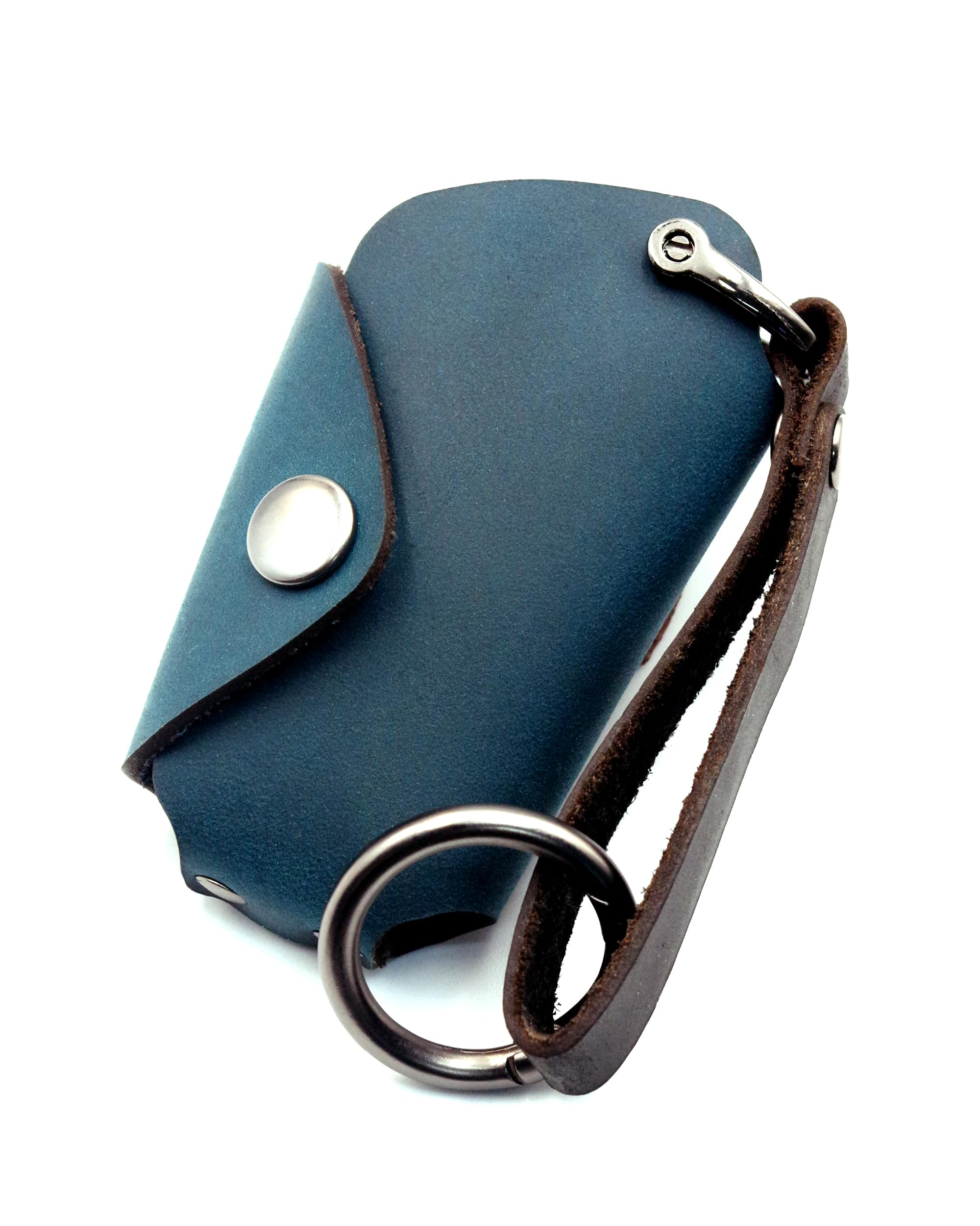 

[NONINA] Genuine Leather Key Case, Made in Japan for Toyota RAV4 C-HR Prius, Corola, Type B синій