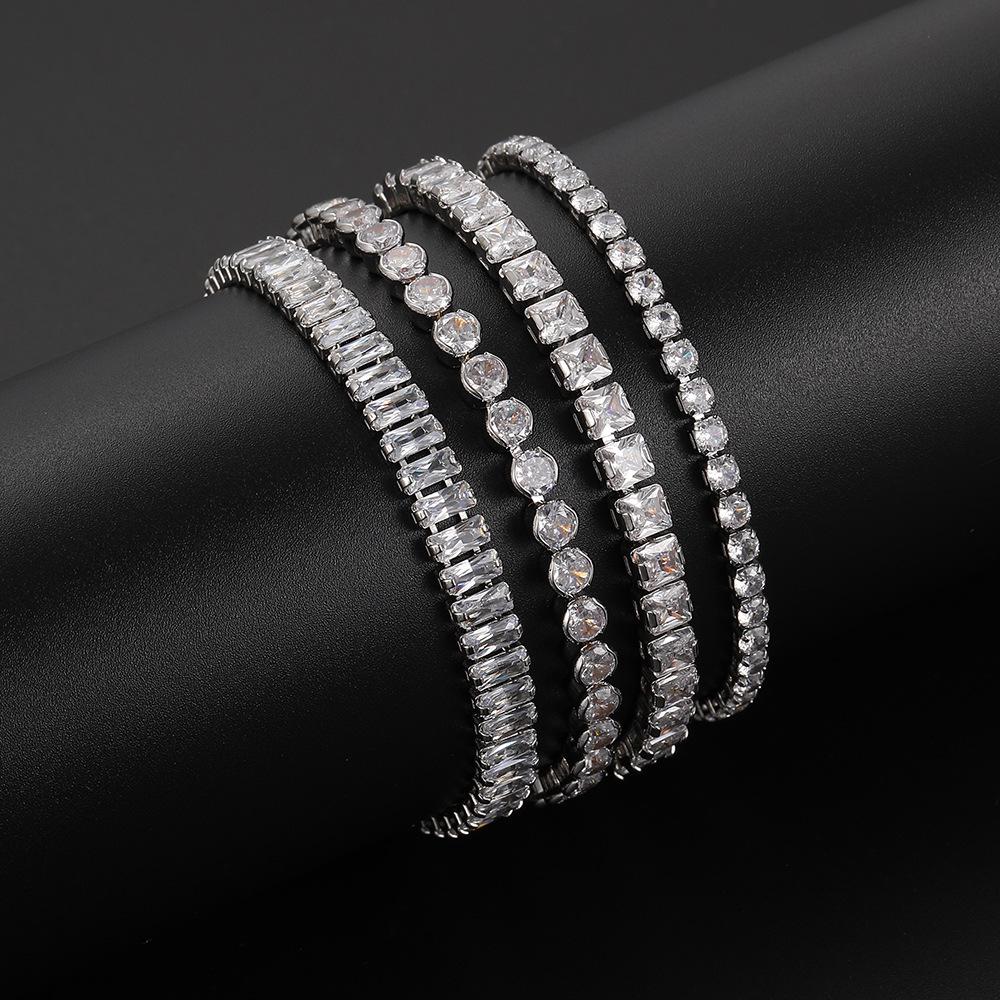High-End Zirkon Silber Armband - Neues modisches Schmuckstück