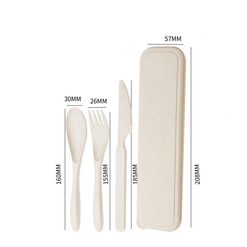 Portable Wheat Straw Cutlery Set