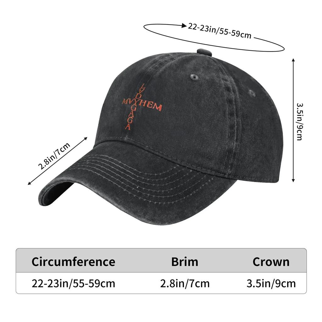 Lady Gaga Casual Baseball Cap For Men Women Summer Mayhem Design Tennis Skate Trucker Hat y2k Funny Adjustable Baseball Caps