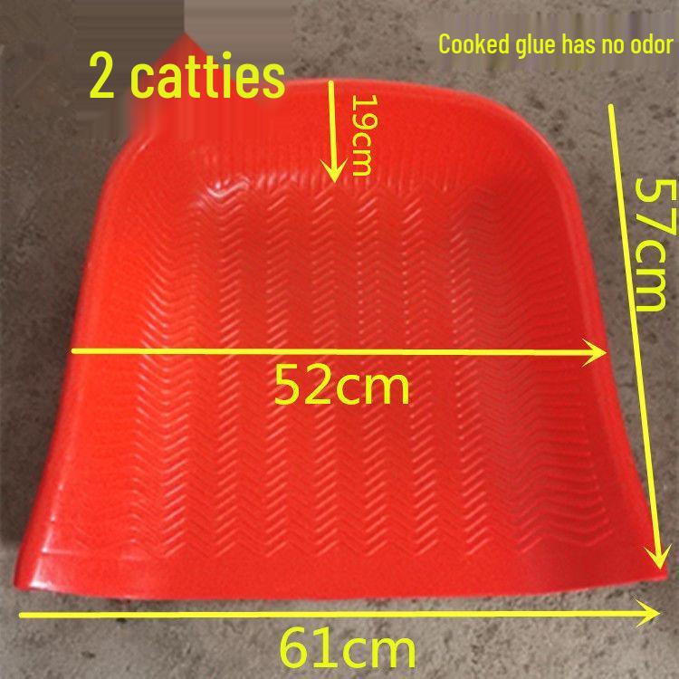 Large White Plastic Winnowing Pan Sieve for Rice and Grain - Handheld Agricultural Scoop for Feeding Cattle