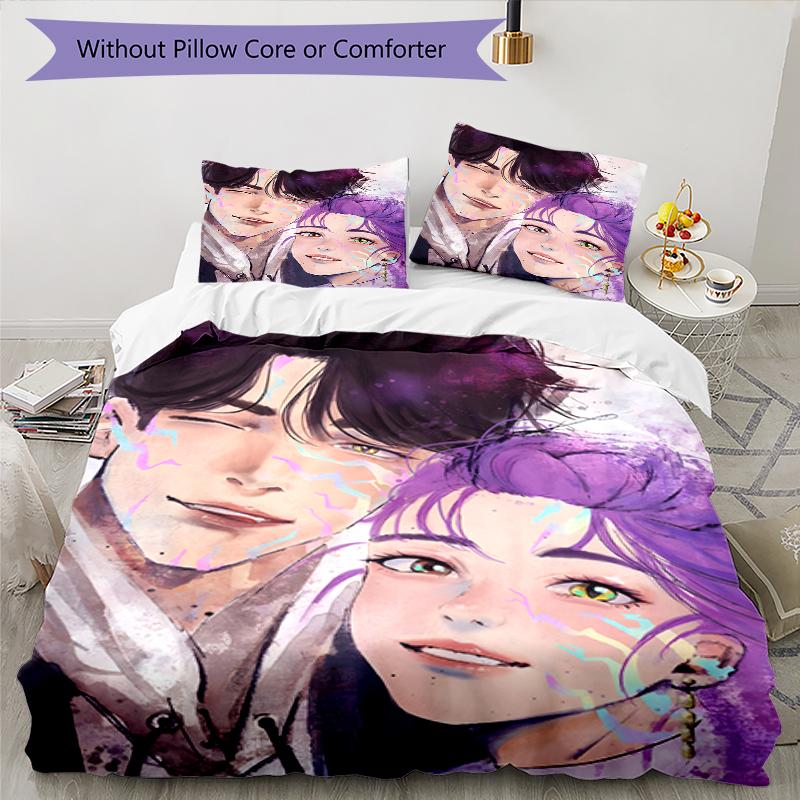 3pcs KPop Demon Hunters26 Design Cover Set - HD Printed Bedding with 1 Cover and 2 Pillowcases - Perfect for Home and Dorm Decor