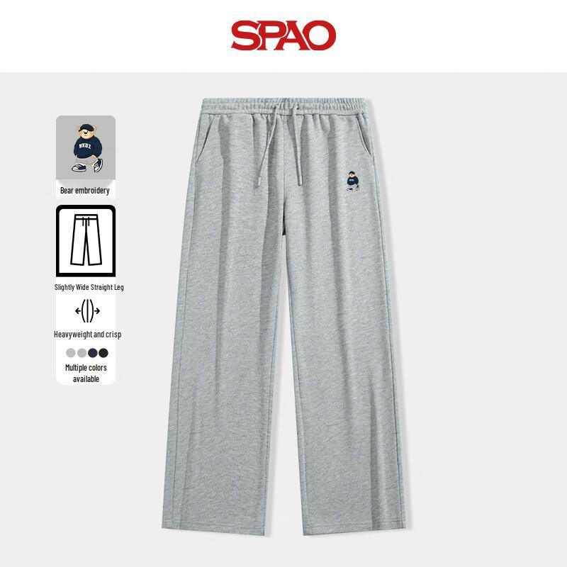 

SPAO Women s Straight-Leg Pants with SP Navy Bear Patch XL