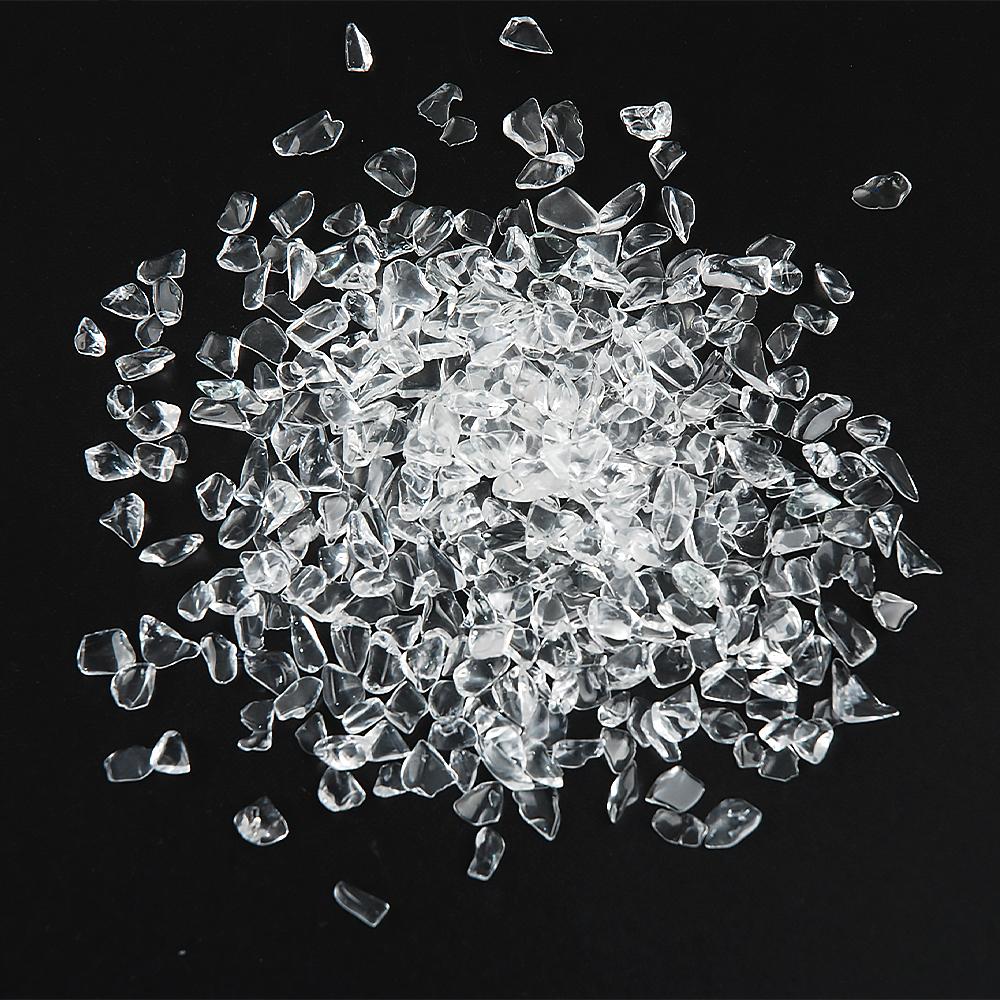 Hisenlee 500G Natural Crystal Aquarium Gravel Rocks Tumbled Crushed Stones Fountain Vase Planters Decorative Christmas New Year