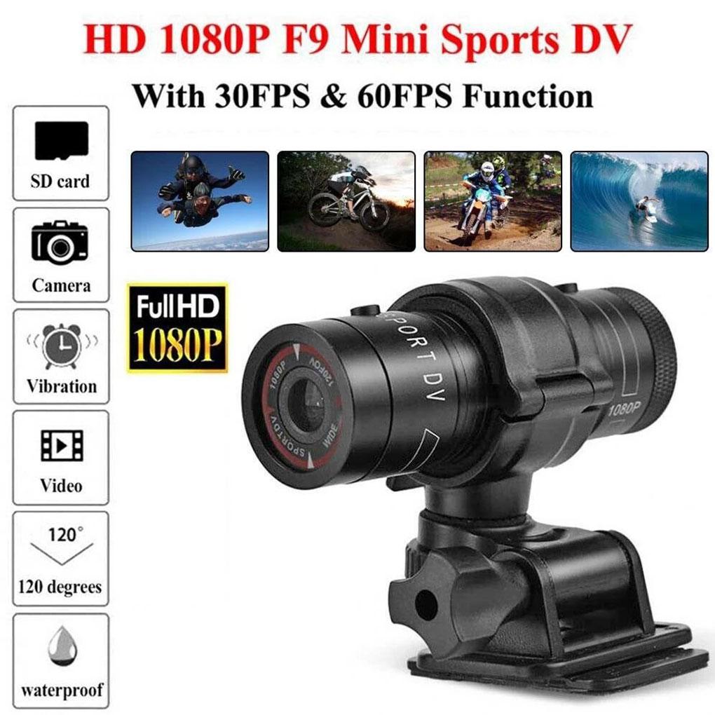 Mini Sport DV Action Sports Camera Flashlight Helmet Full HD 1080P Video Ideal for Bike, Cycle, Motorcycle Waterproof Camcorder