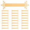 25Pcs Xmas Napkin Buckles Snowflake Design Paper Napkin Rings for Christmas Table Decor Holiday Party Dinner Table Decors