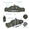 Lixada Portable Fishing Rod Case, Fishing Bag, Fishing Rod Storage Bag, Tackle Bag, 80/100/130/150/170/190cm, Army Green