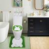 Elastic Easter Rabbit Toilet Seats Cover and Toilet Rugs U Shaped Adds a Touch of Fun to Your Bathroom Decoration