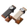 Oirlv Watch Stand, SM08702, Luxury and Stylish Wooden Watch Stand for 2-4 Watches (Dark Gray)