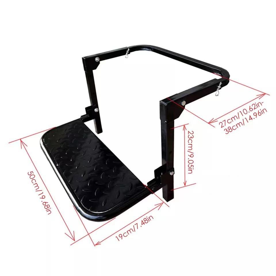 Universal Tire step vehicle Car Protable Folding Stairs Tyre Mount Steps Ladder Heavy Duty For Camper Truck accessory чёрный