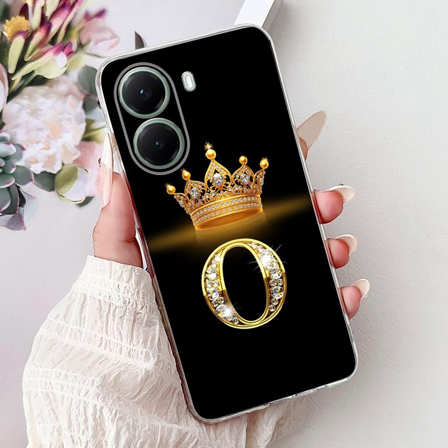 For Xiaomi Poco X7 Pro Case 2025 Cute Crown Letters Soft Transparent Silicone Phone Back Cover For Xiaomi Poco X7 X 7 X7Pro Capa