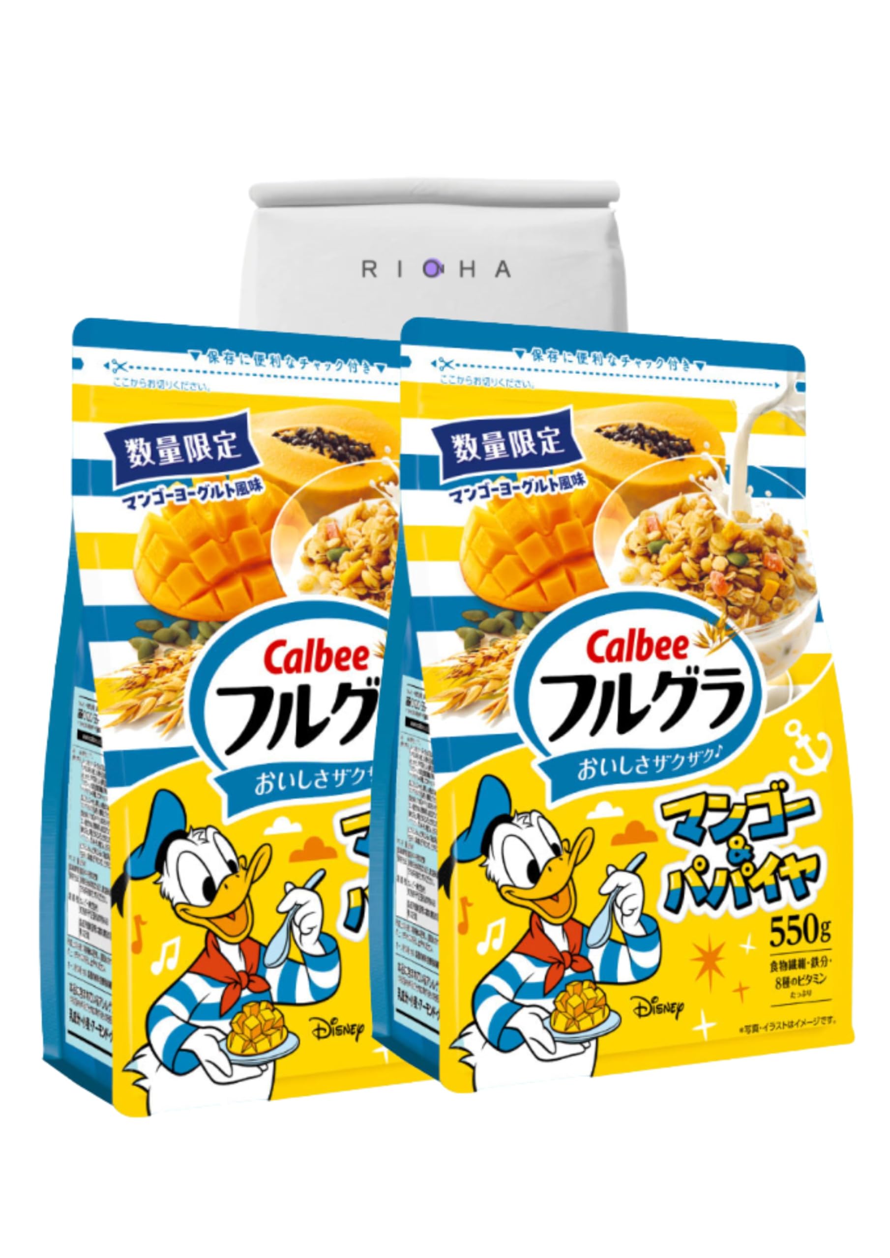 

RICNHA Frugra Манго Папайя 550 г х 2 упаковки Манго & (2 пакета, & Папайя)